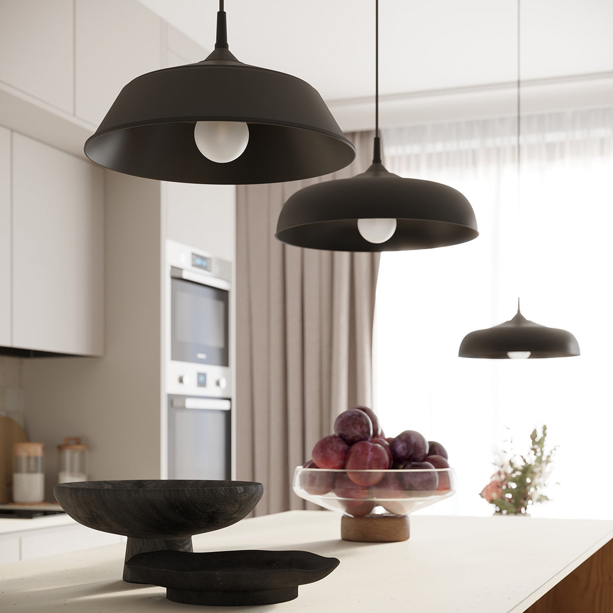 Pendant lamp GINA black