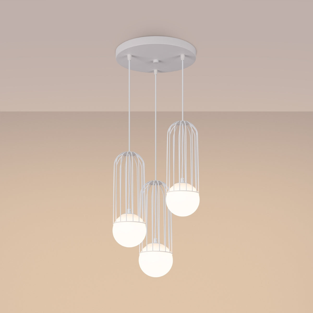 Pendant lamp BRINA 3P white