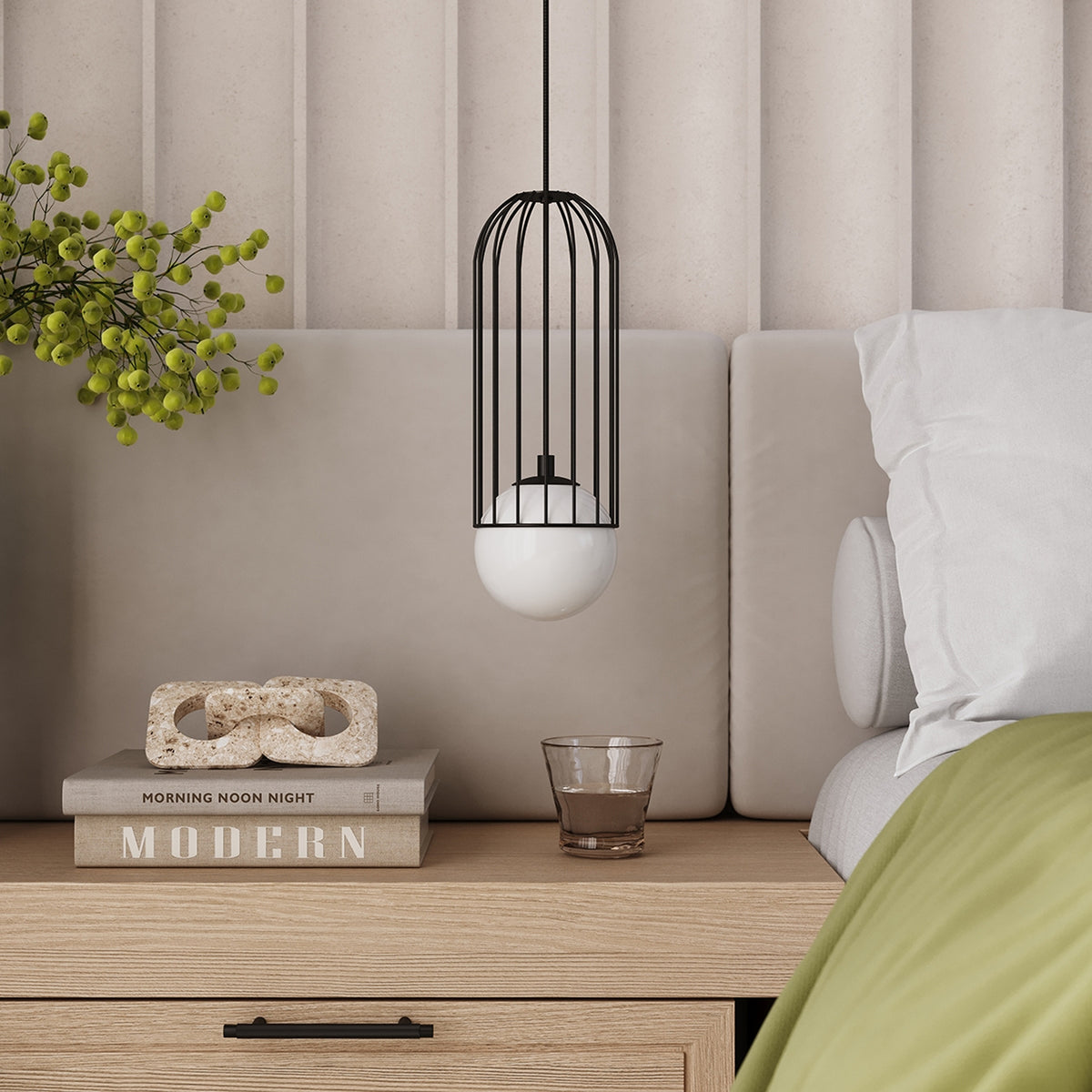 Pendant lamp BRINA 3P black