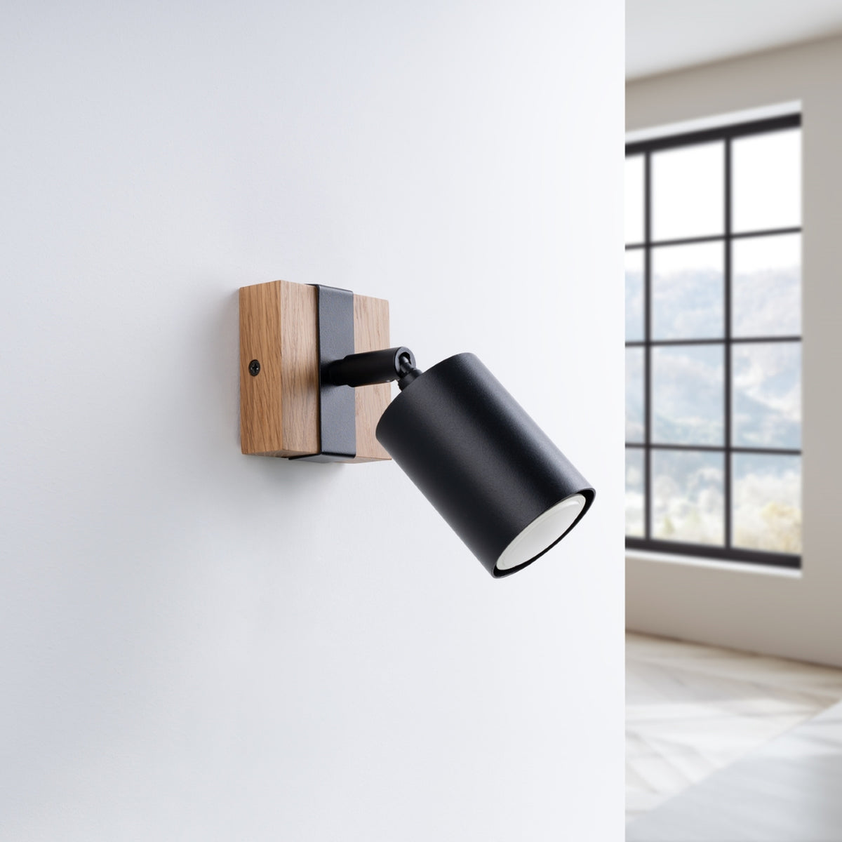 Wall lamp FAGER 1 black