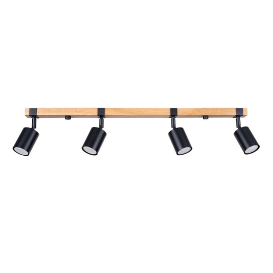 Ceiling lamp FAGER 4L black