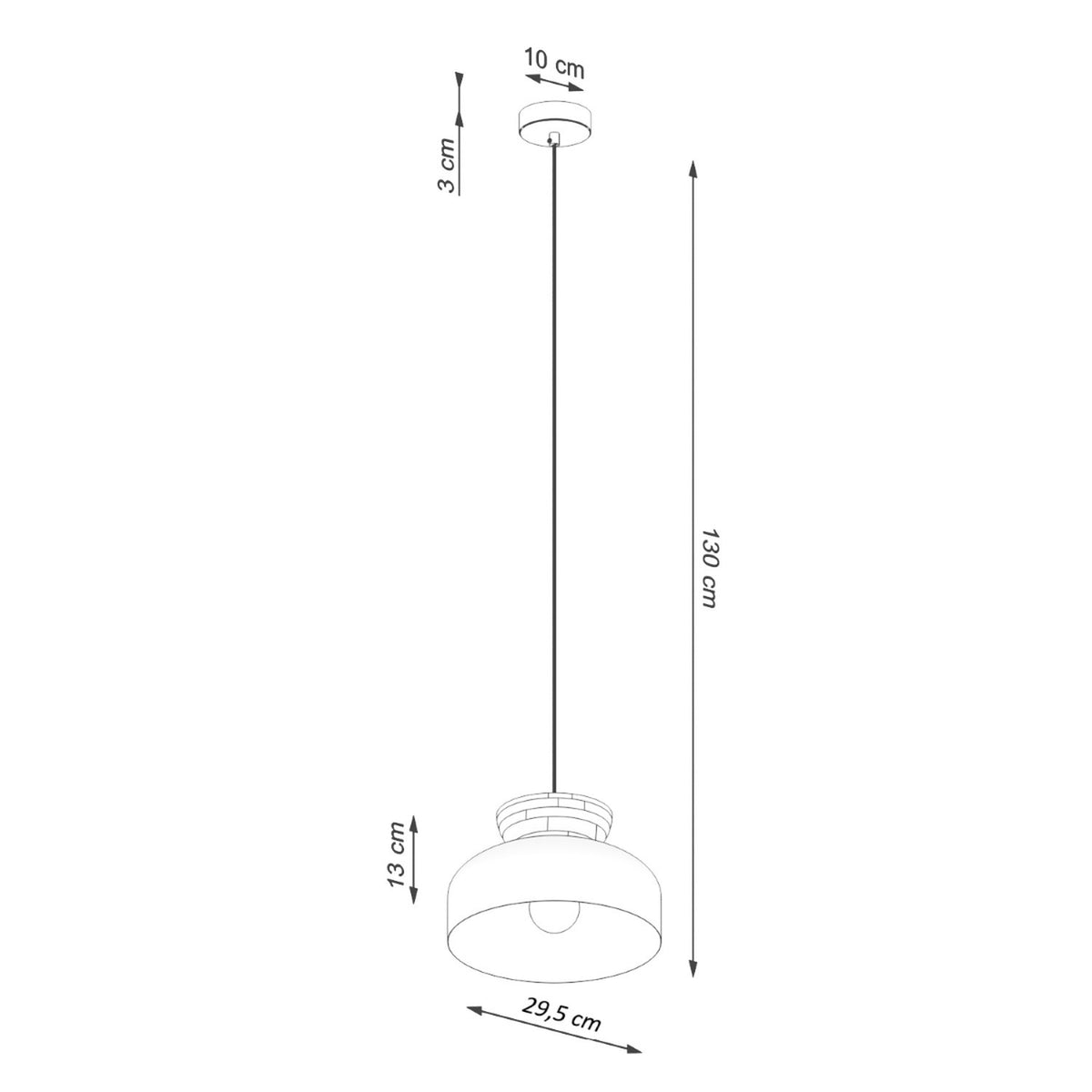 Pendant lamp MARION white