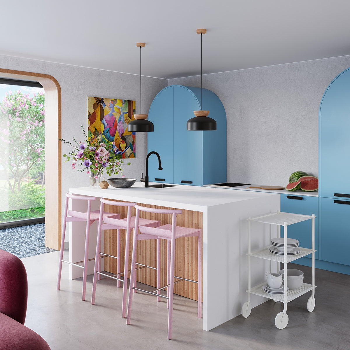 Pendant lamp MARION black