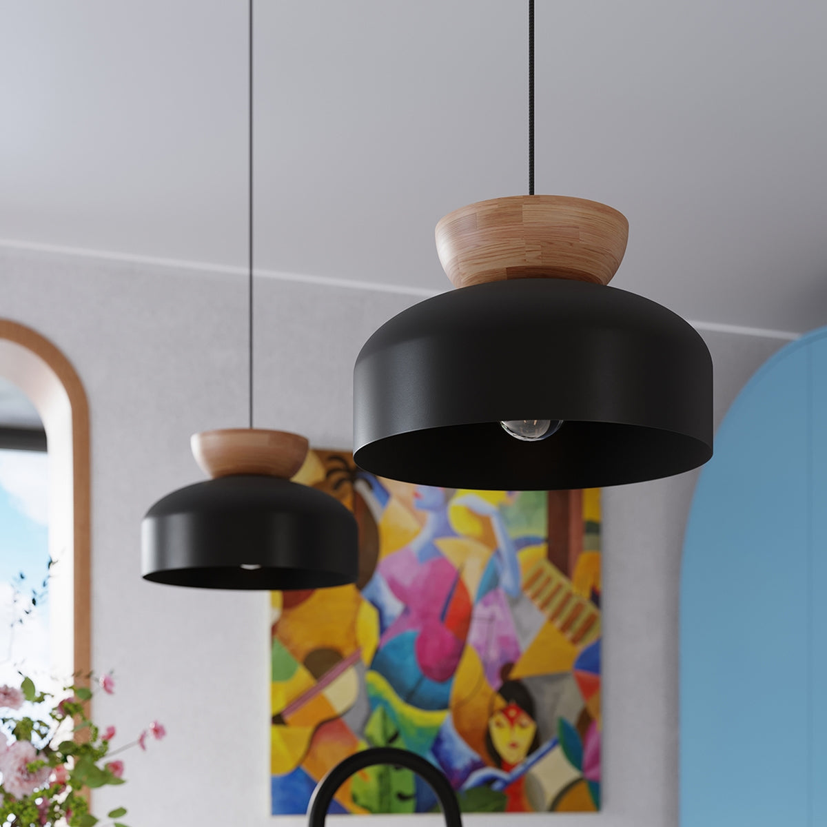 Pendant lamp MARION black