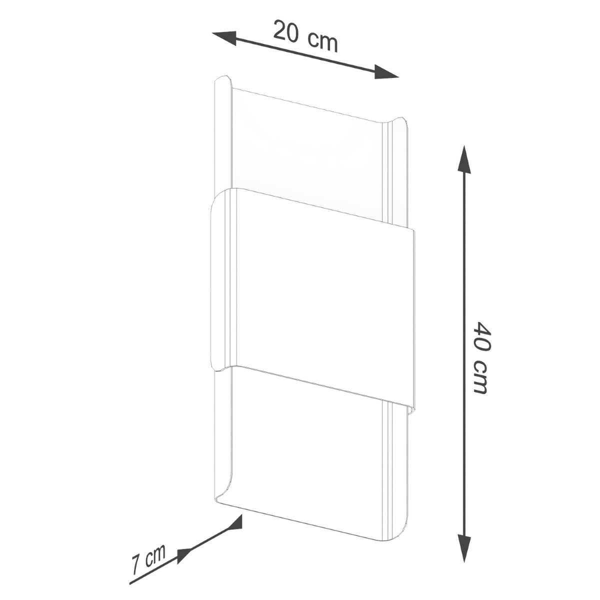 Wall lamp DURLIN white