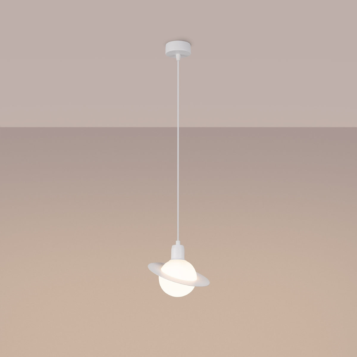 Pendant lamp HYPERION 1 white