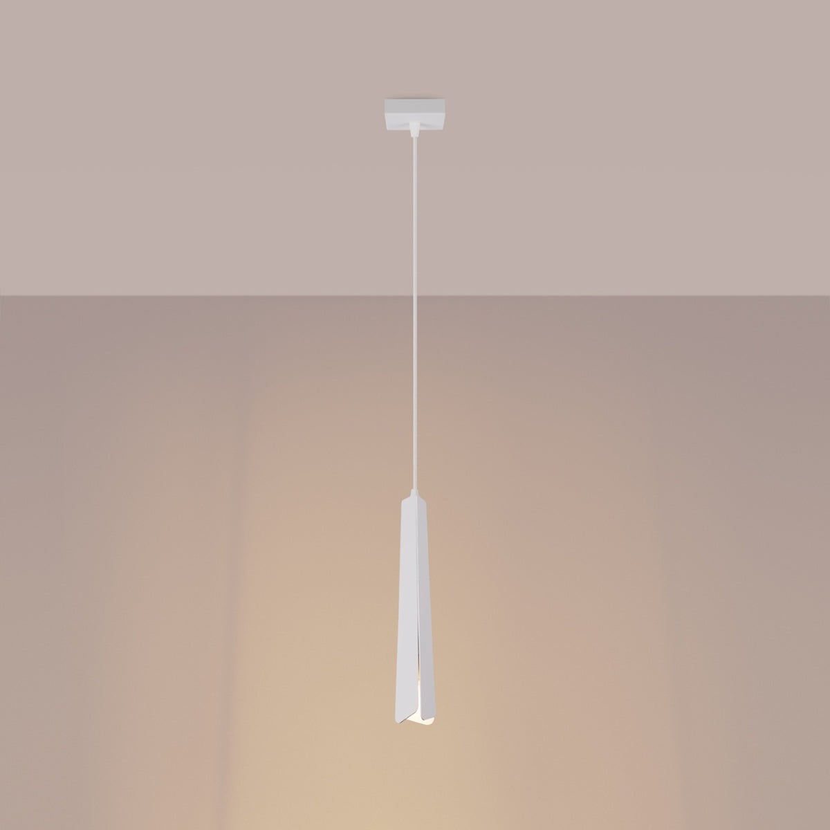 Pendant lamp PRYSM 1 white