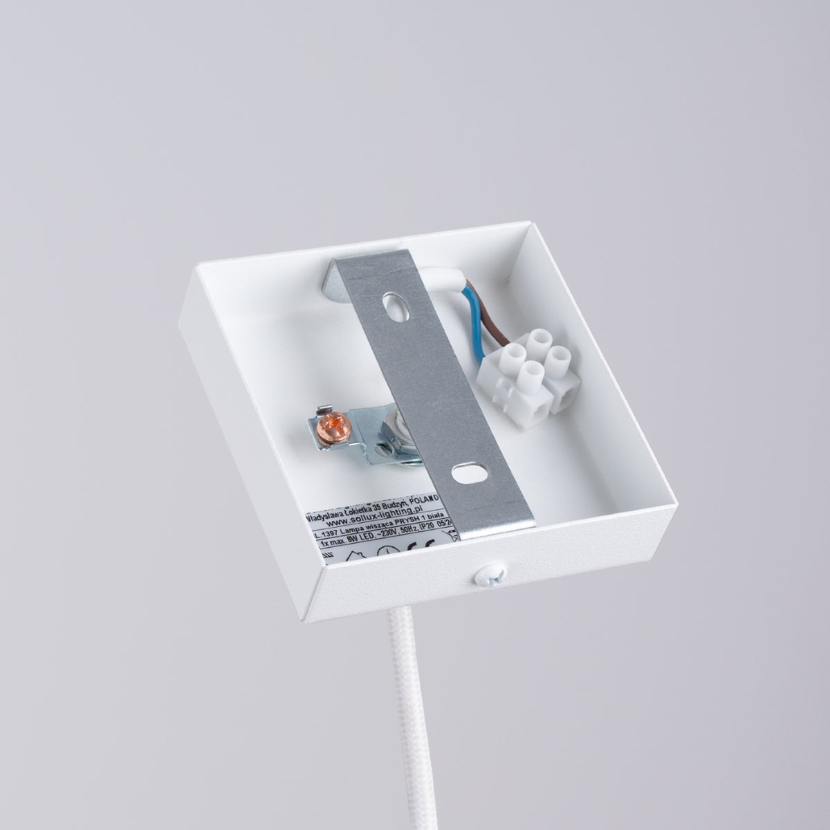 Pendant lamp PRYSM 1 white