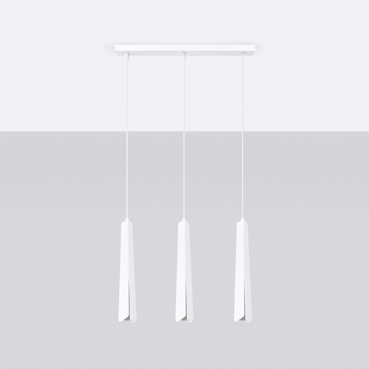 Pendant lamp PRYSM 3L white
