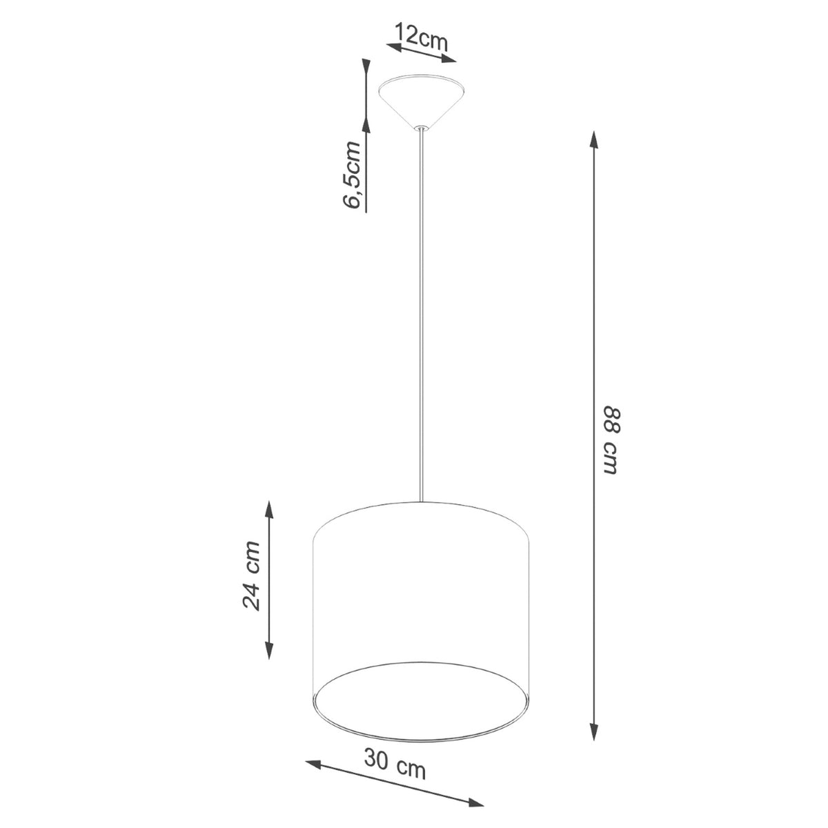 Pendant lamp NOVA 30 black