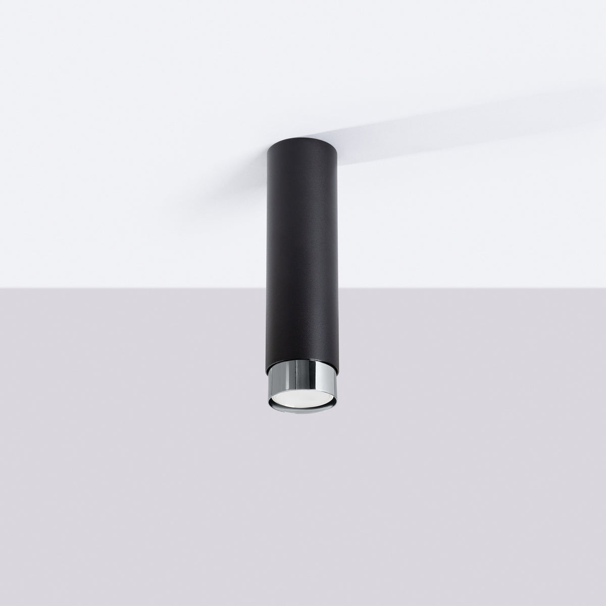 Ceiling lamp NERO 22,5 black/chrom