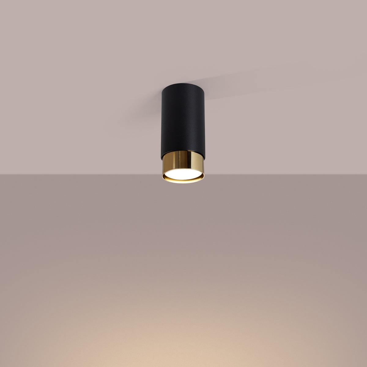 Ceiling lamp NERO 12,5 black/gold