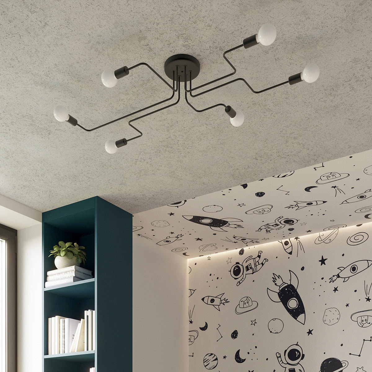 Wall lamp VECTOR black
