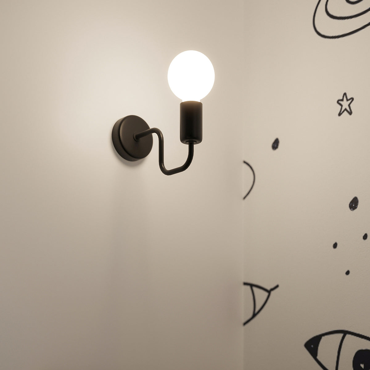 Wall lamp VECTOR black