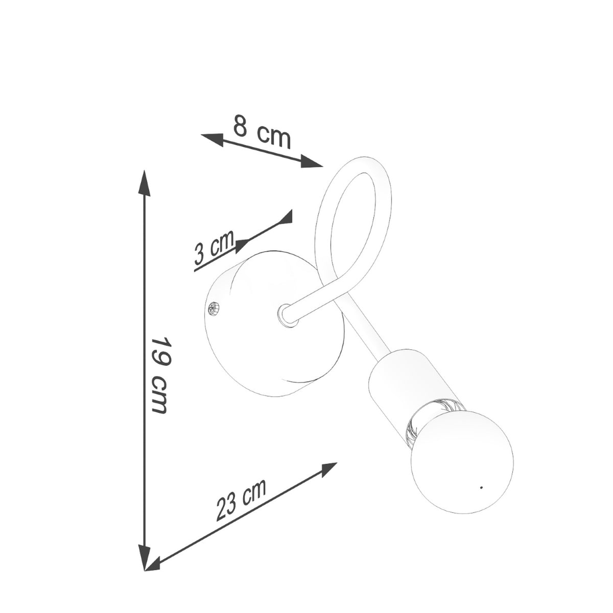 Wall lamp LEVAR black