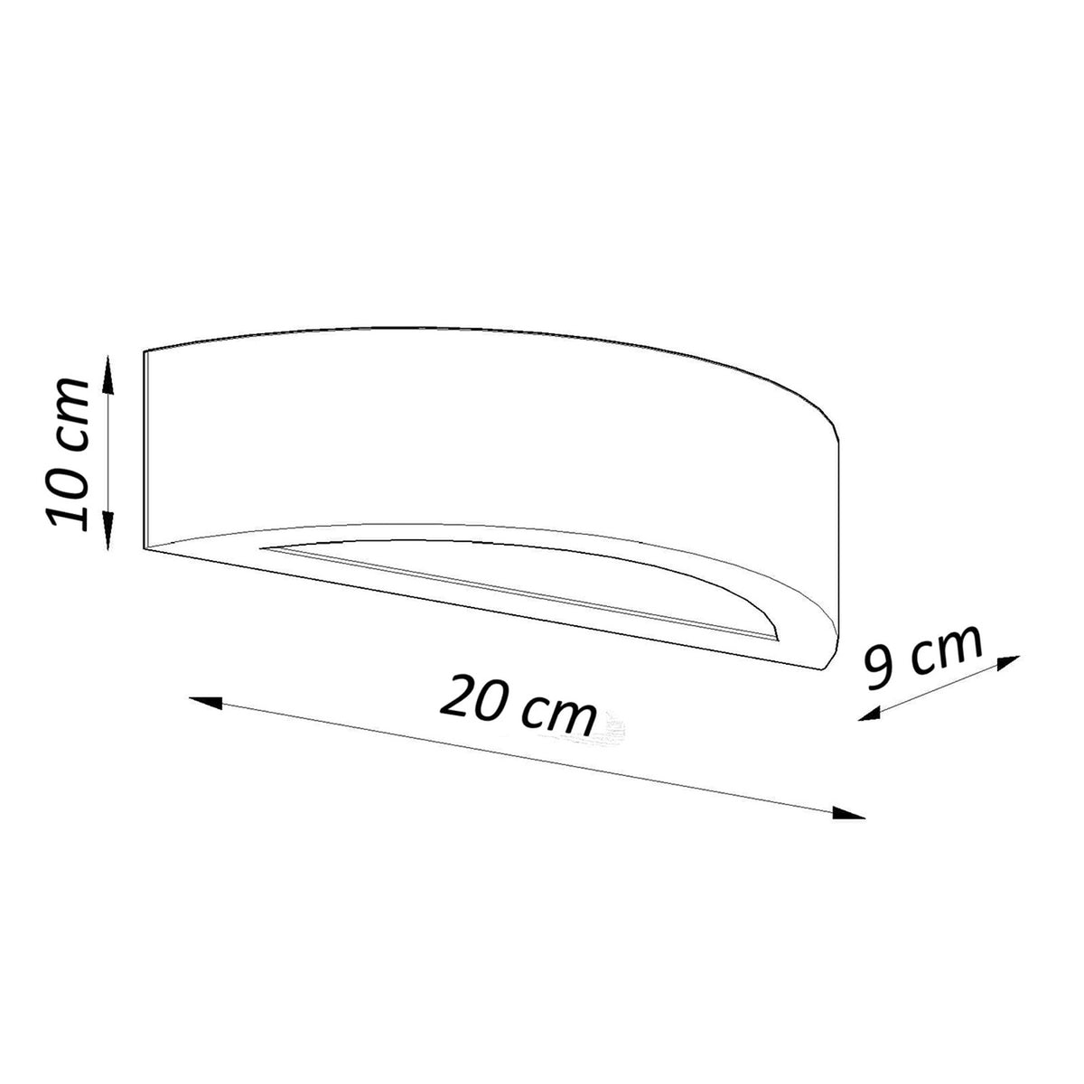 Wall lamp ceramic ATENA 20
