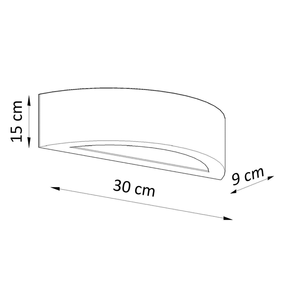 Wall lamp ceramic ATENA 30