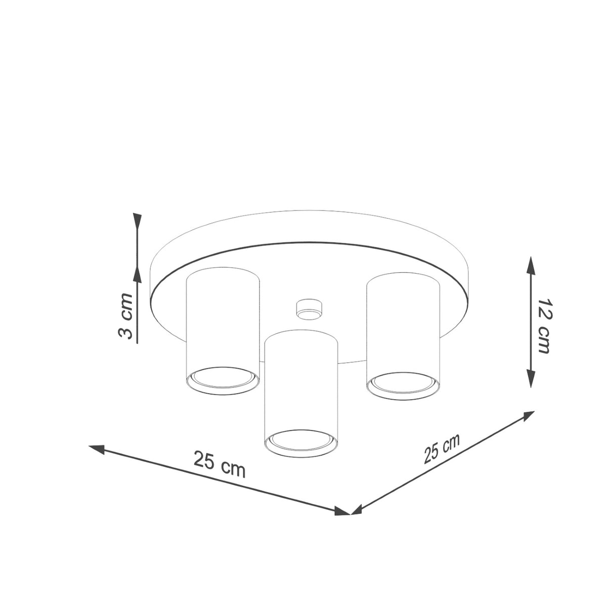 Ceiling lamp LAGOS 3P white