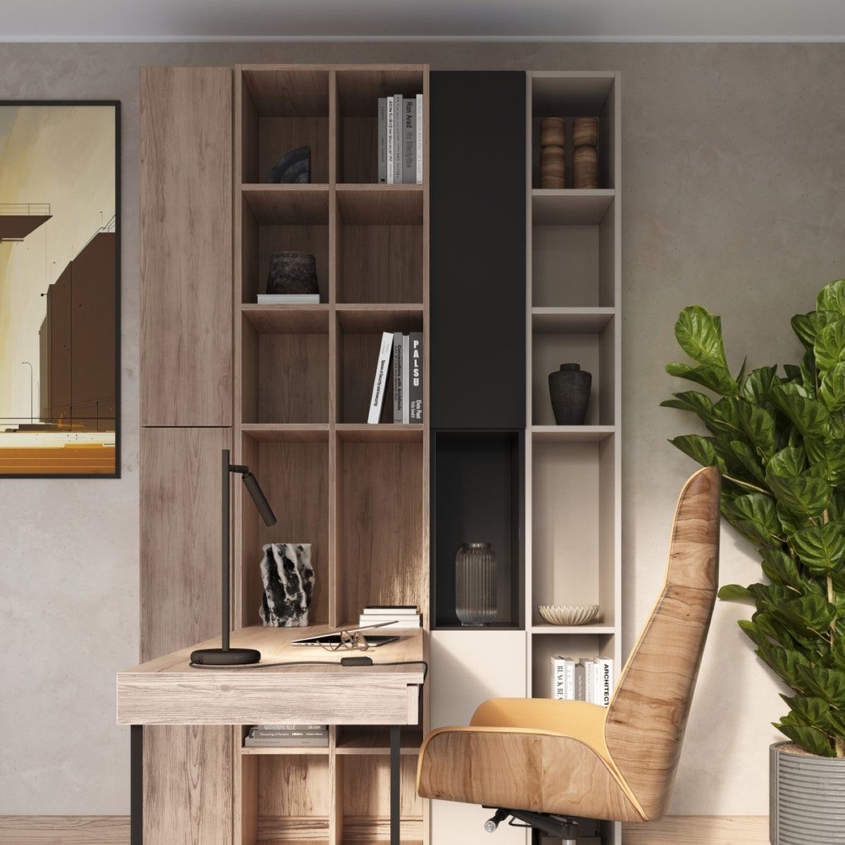 Table lamp PASTELO black