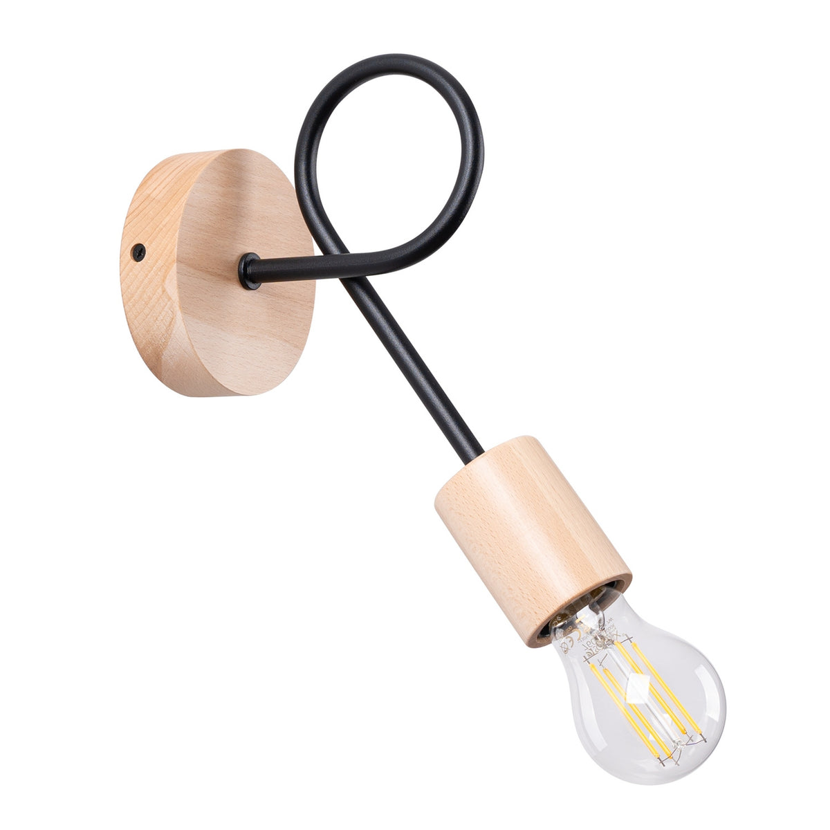Wall lamp EMBER schwarz
