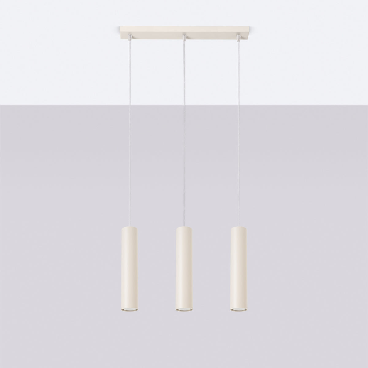 Pendant lamp LAGOS 3L beige