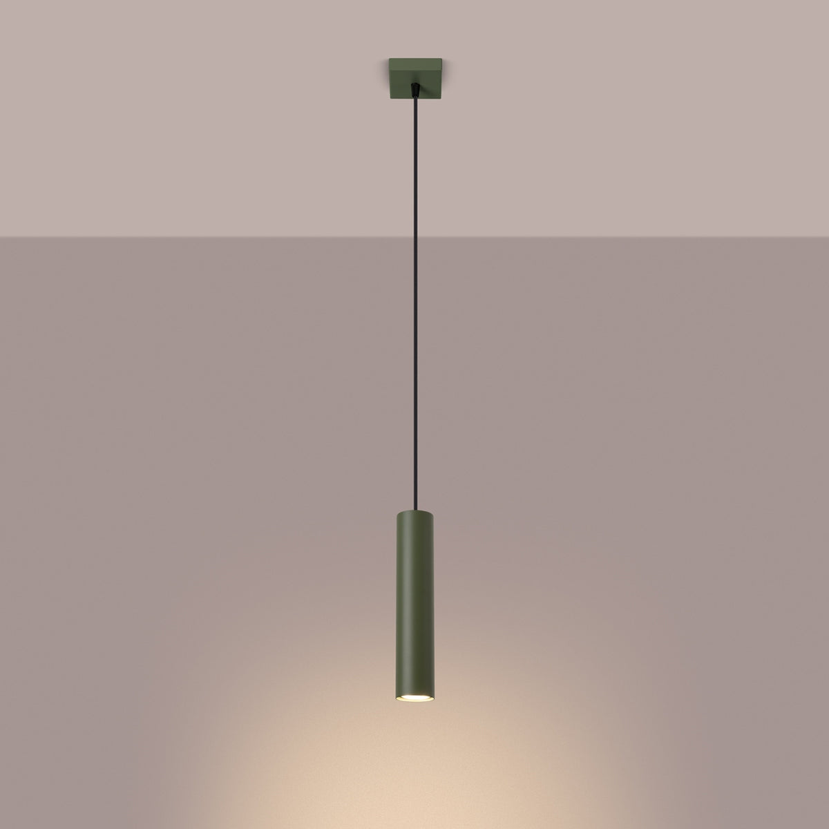 Pendant lamp LAGOS 1 olive green