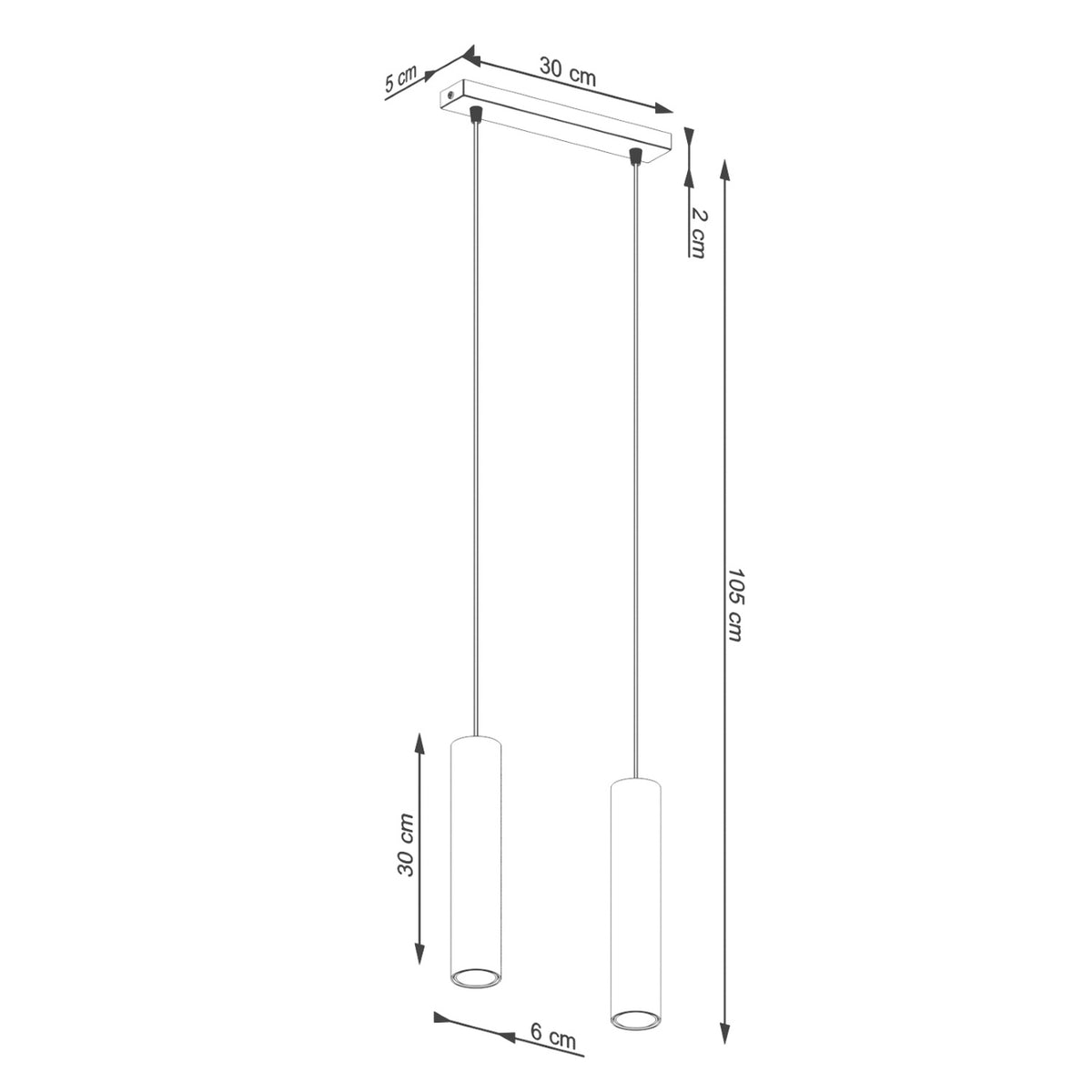 Pendant lamp LAGOS 2 olive green
