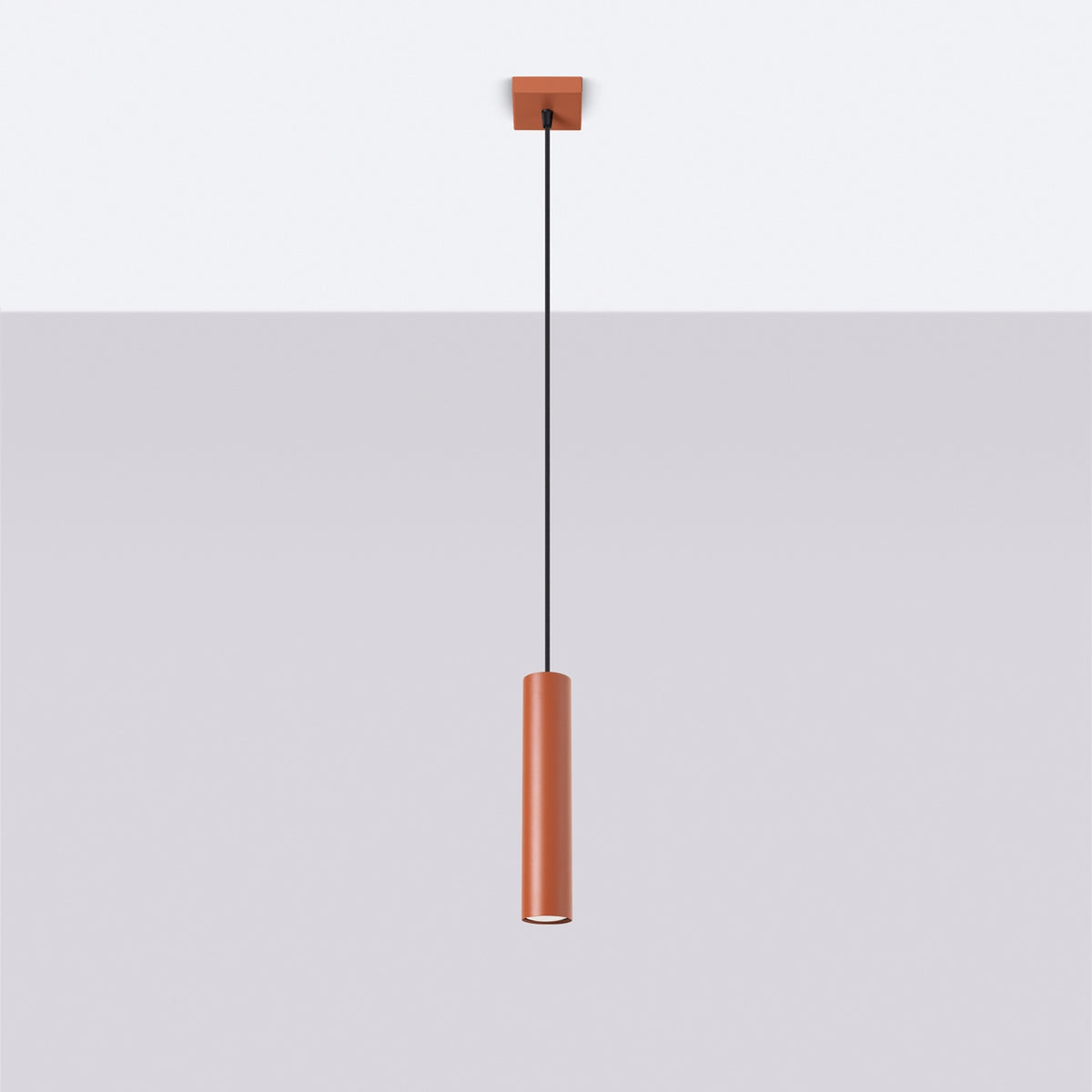 Pendant lamp LAGOS 1 red ochre