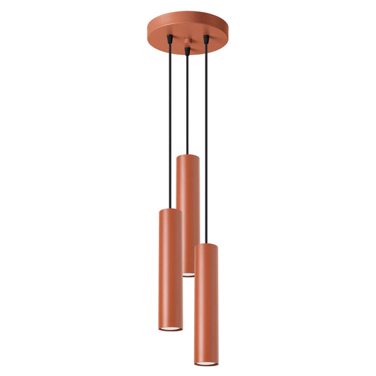 Pendant lamp LAGOS 3P red ochre