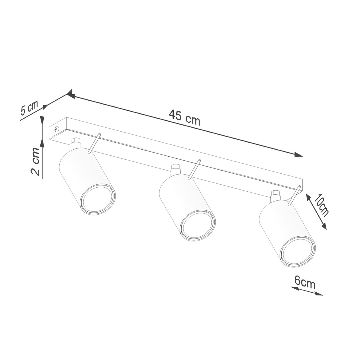 Ceiling lamp RING 3L beige