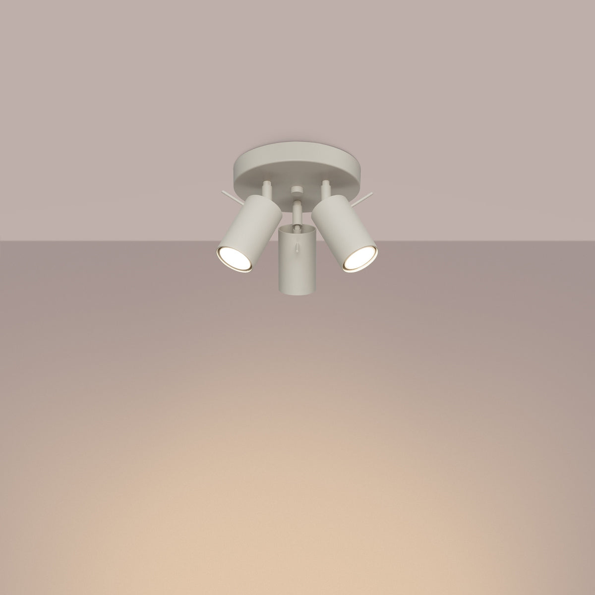 Ceiling lamp RING 3P beige