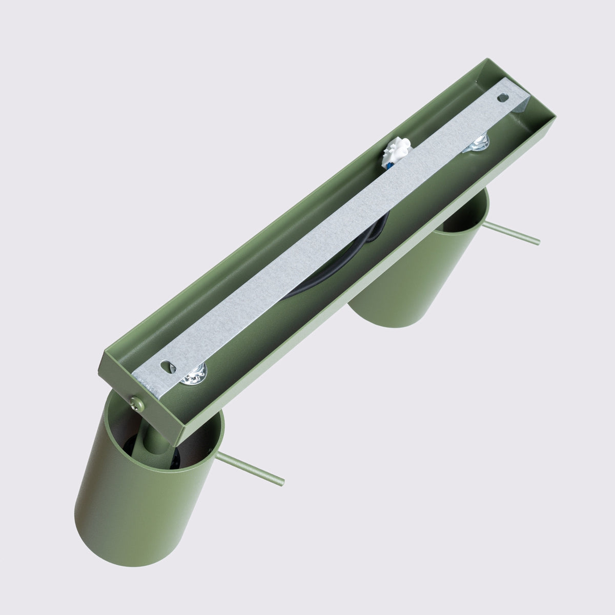 Ceiling lamp RING 2 olive green