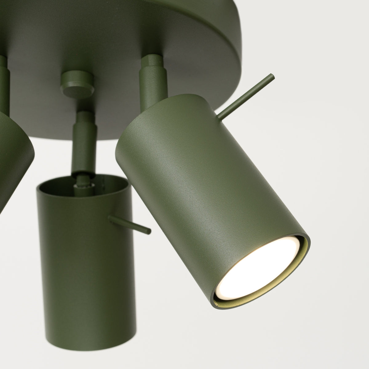 Ceiling lamp RING 3P olive green