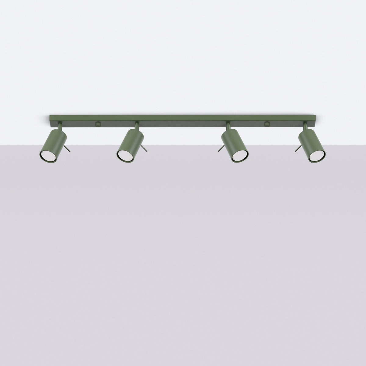 Ceiling lamp RING 4L olive green
