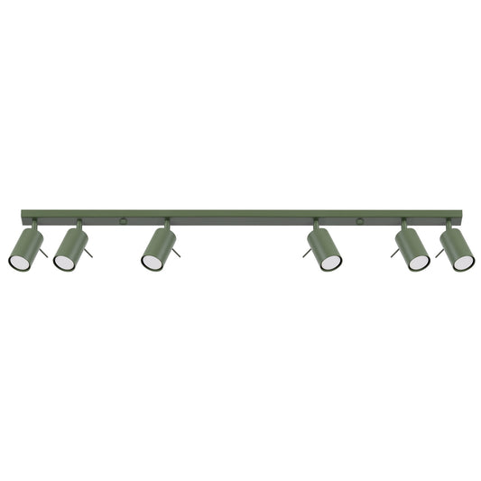 Ceiling lamp RING 6L olive green