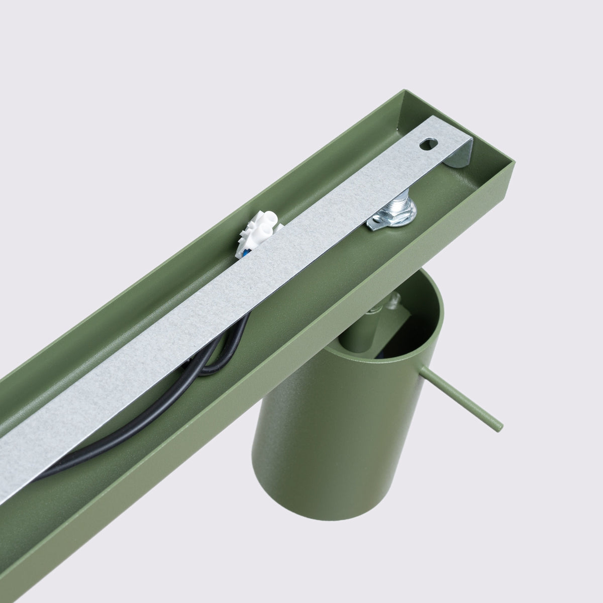 Ceiling lamp RING 6L olive green