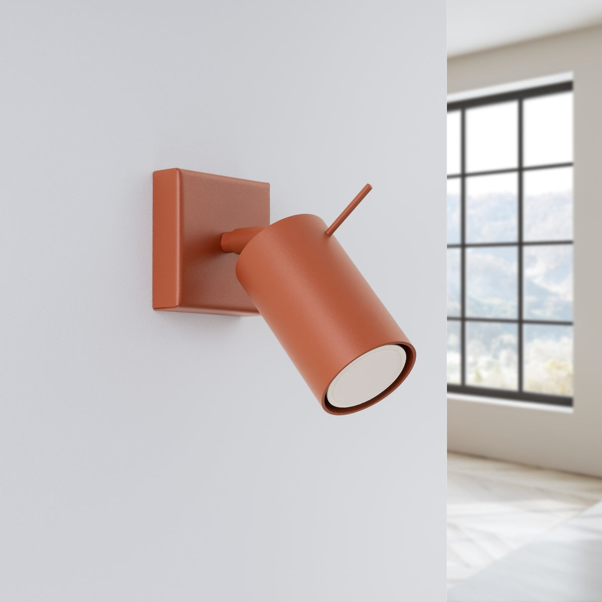Wall lamp RING red ochra
