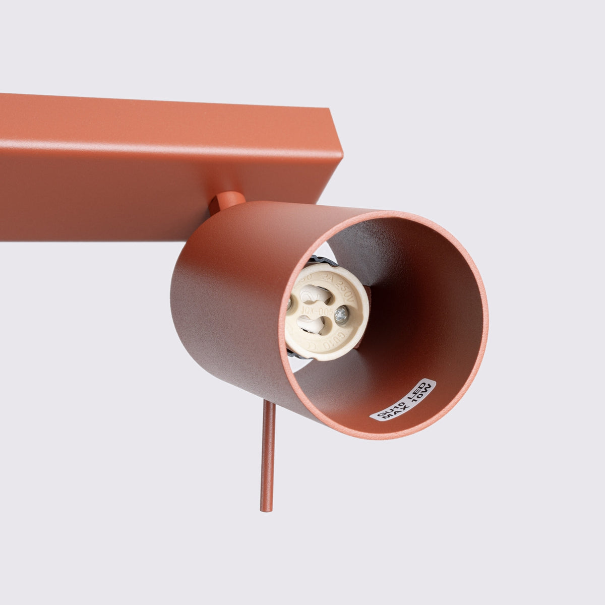 Ceiling lamp RING 2 red ochra
