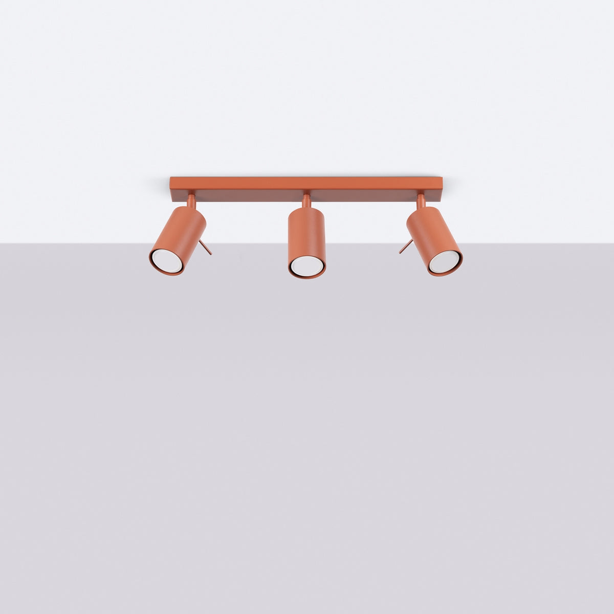 Ceiling lamp RING 3L red ochra