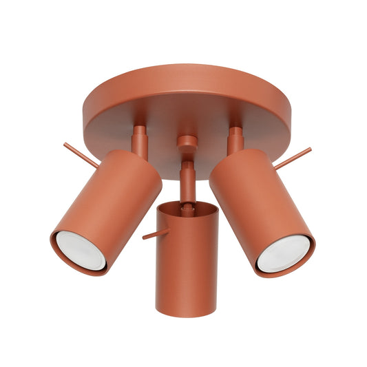Ceiling lamp RING 3P red ochra