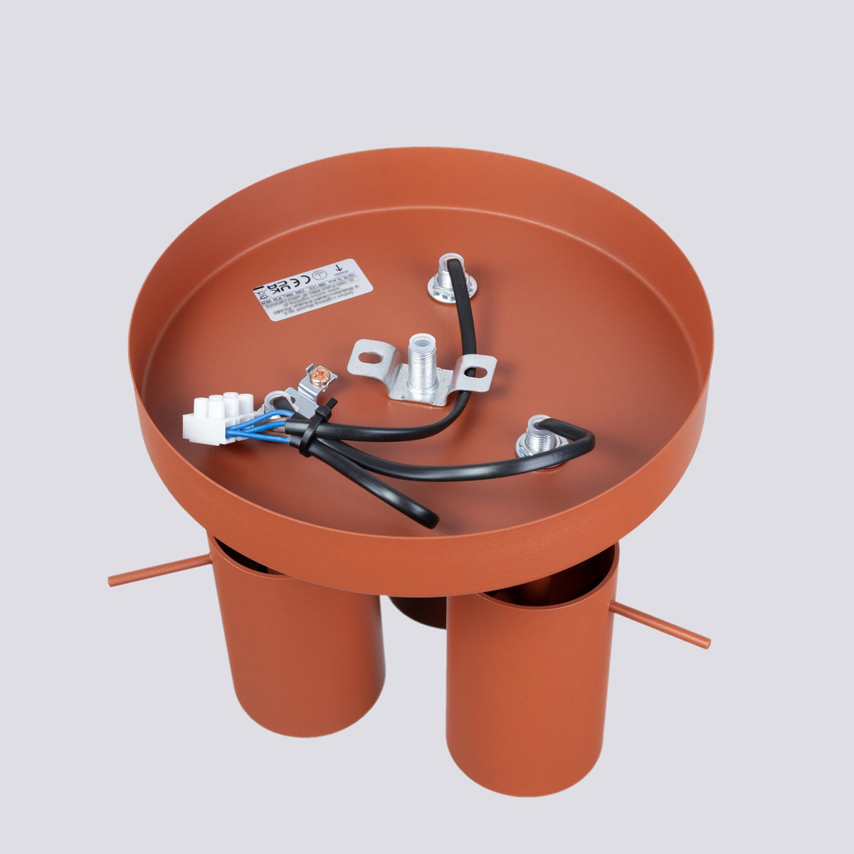 Ceiling lamp RING 3P red ochra