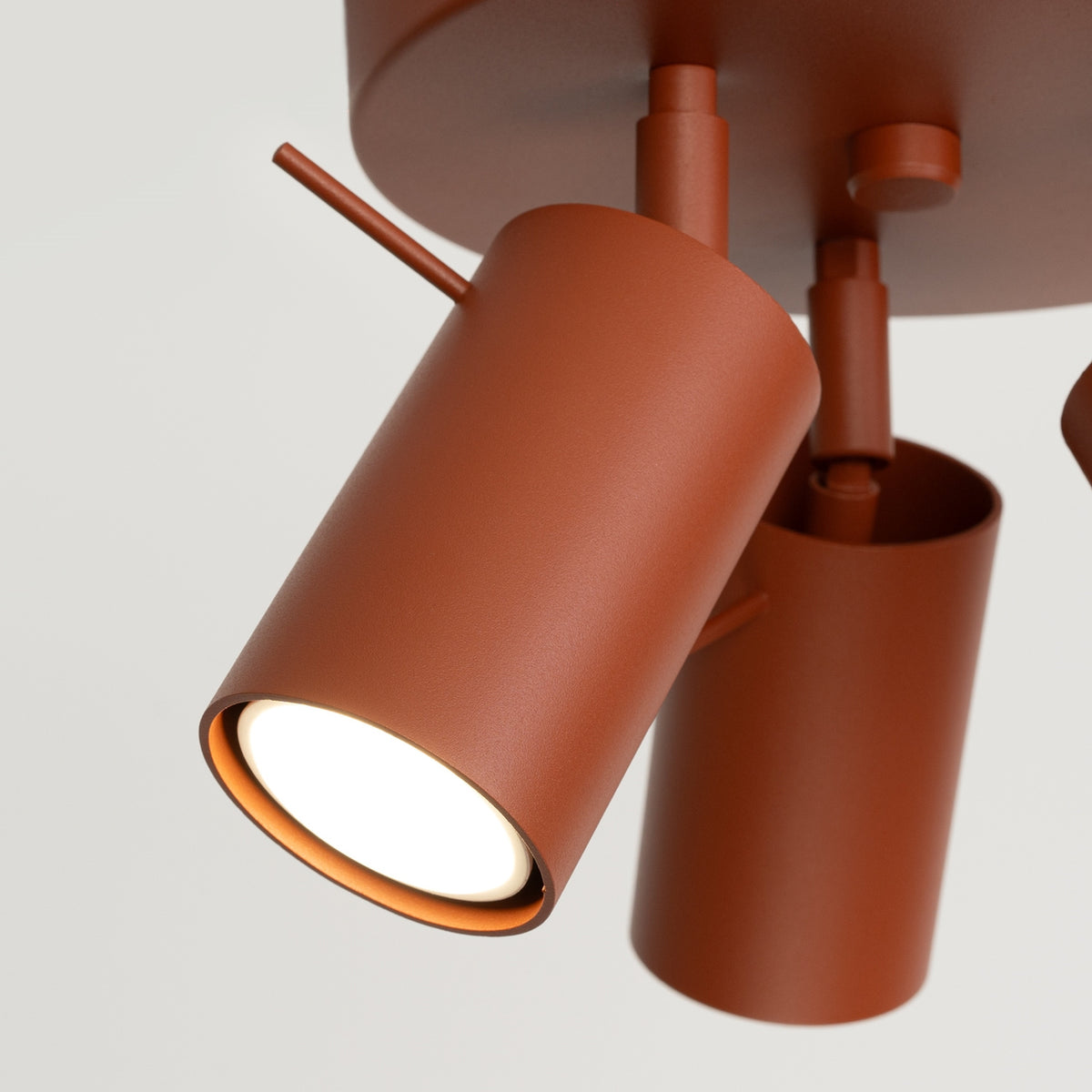 Ceiling lamp RING 3P red ochra