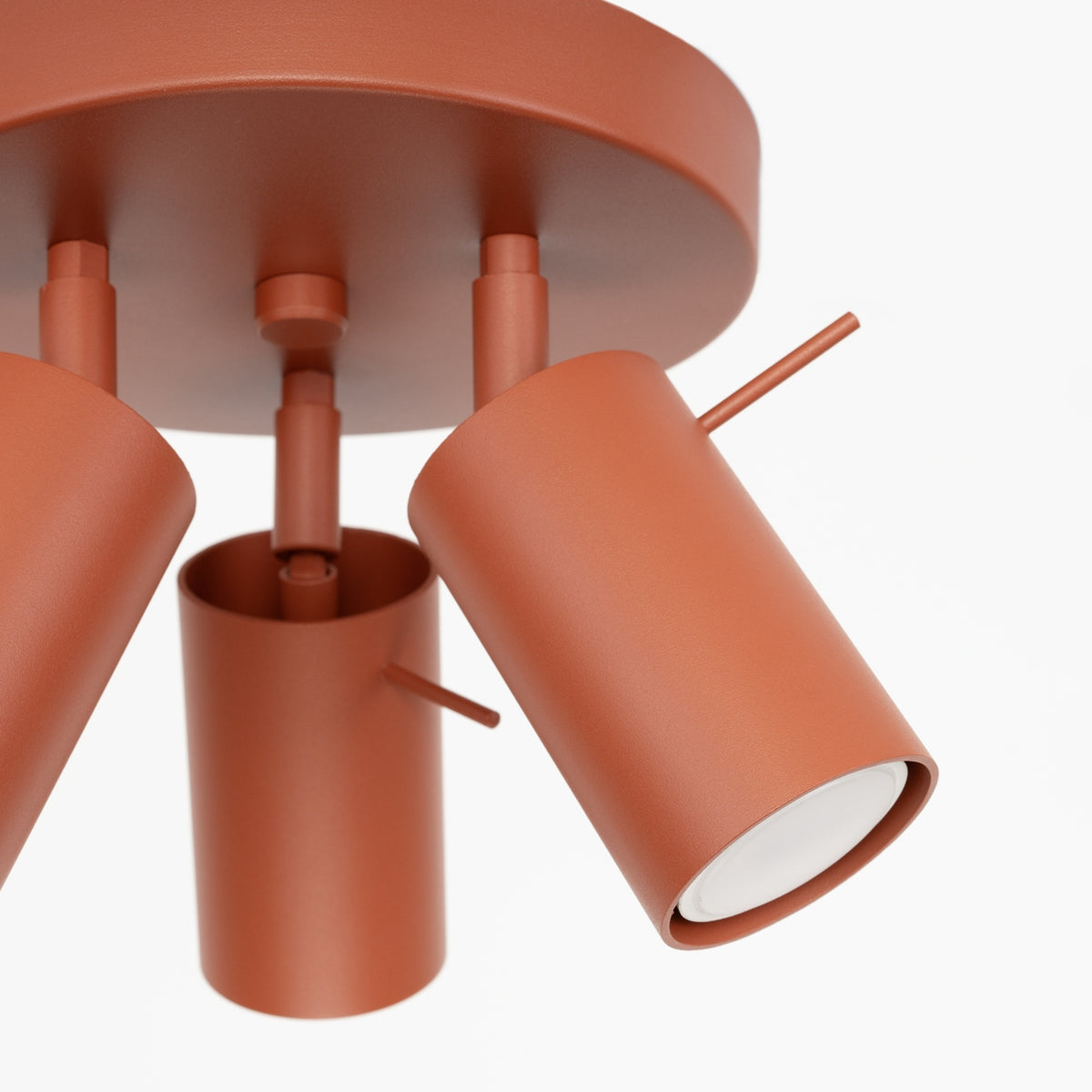 Ceiling lamp RING 3P red ochra