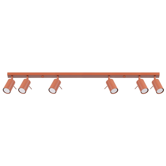 Ceiling lamp RING 6L red ochra