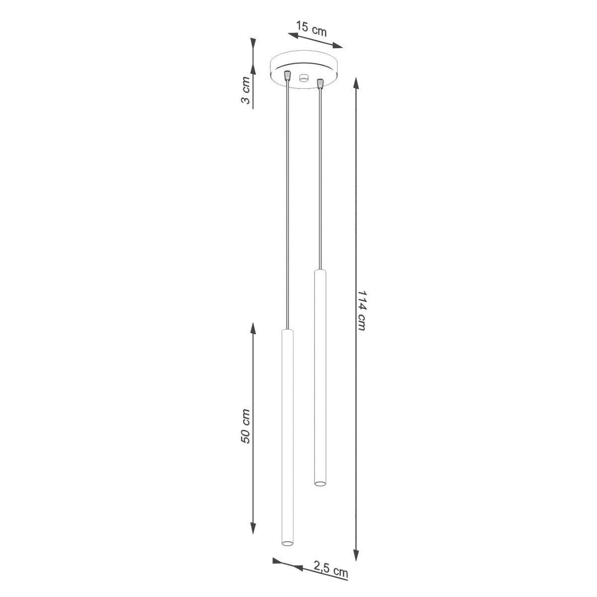 Pendant lamp PASTELO 2 beige
