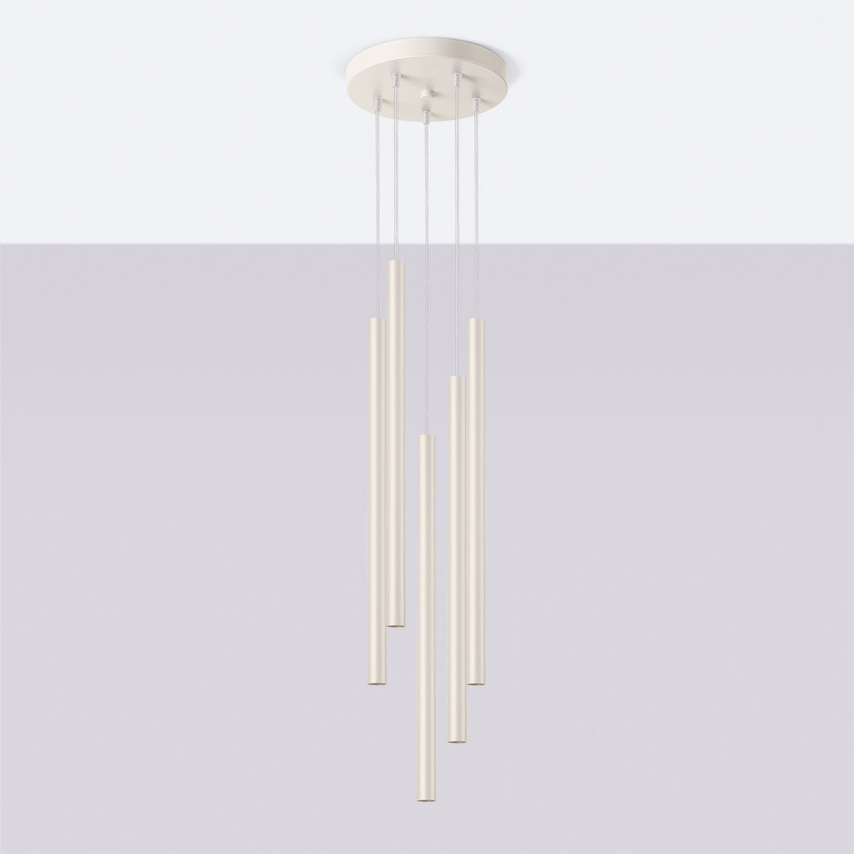 Pendant lamp PASTELO 5P beige