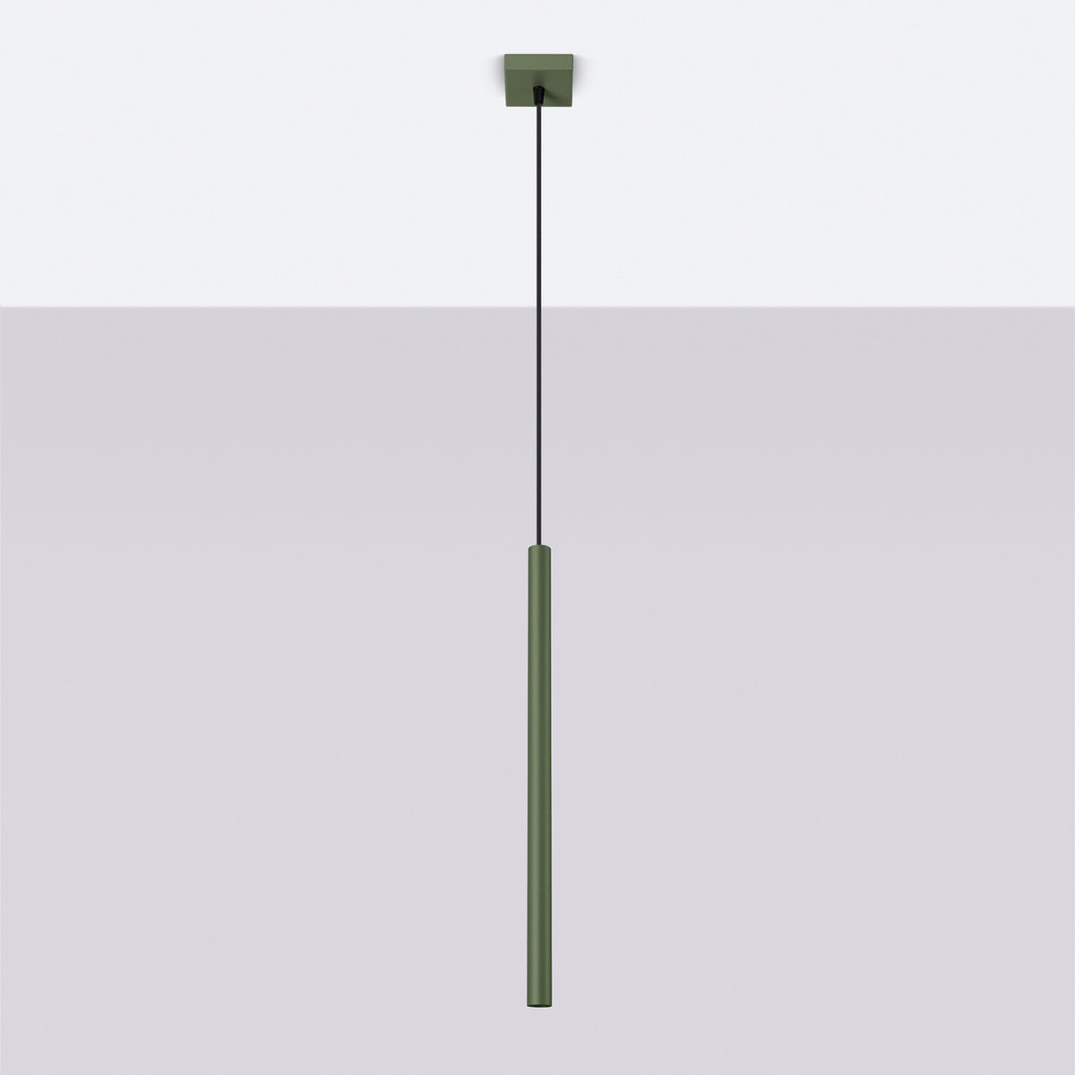 Pendant lamp PASTELO 1 olive green