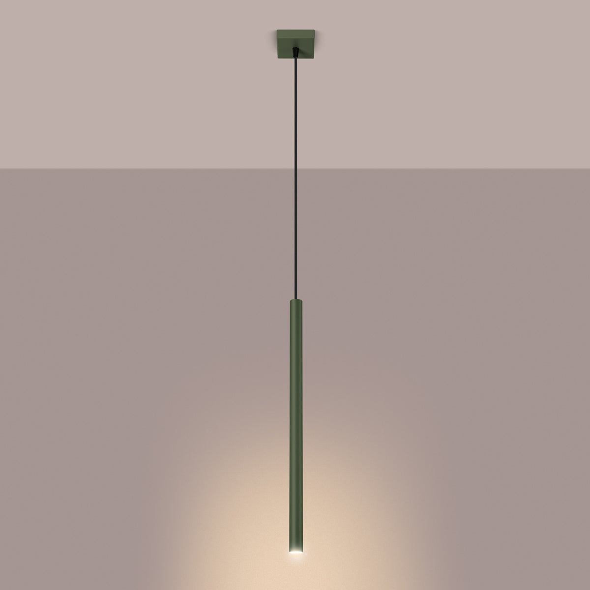 Pendant lamp PASTELO 1 olive green