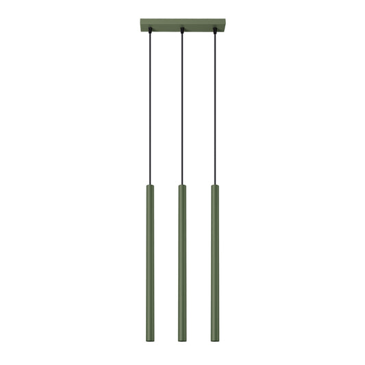 Pendant lamp PASTELO 3 olive green