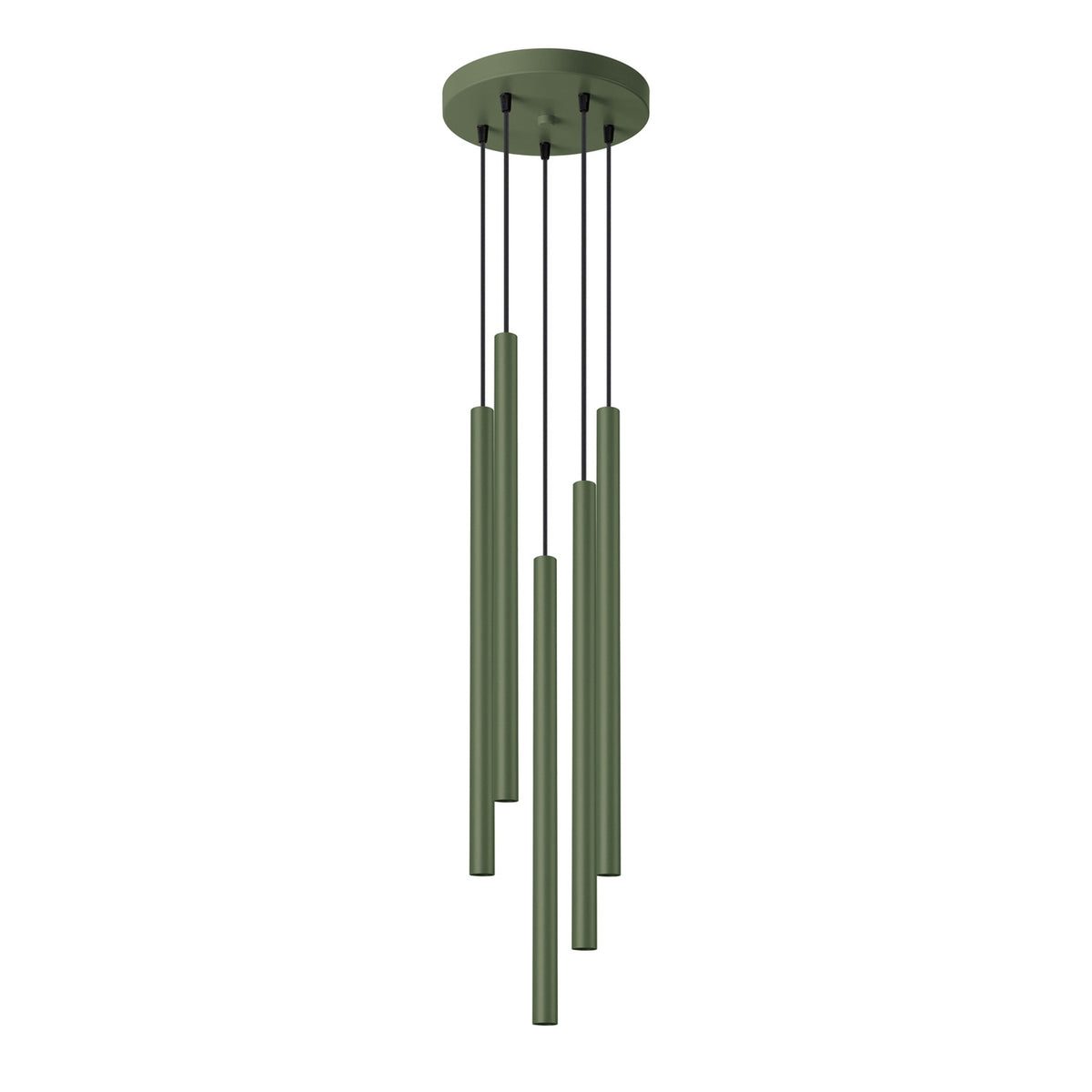 Pendant lamp PASTELO 5P olive green